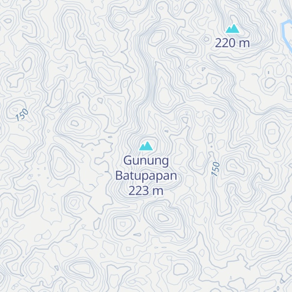 Map of Gunung Batupapan
