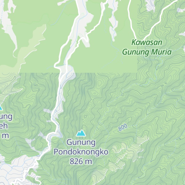 Map of Gunung Jrakah