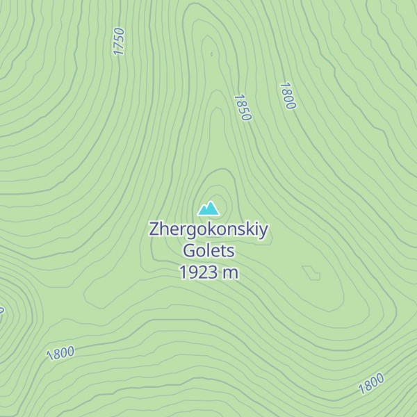 Map of Zhergokonskiy Golets