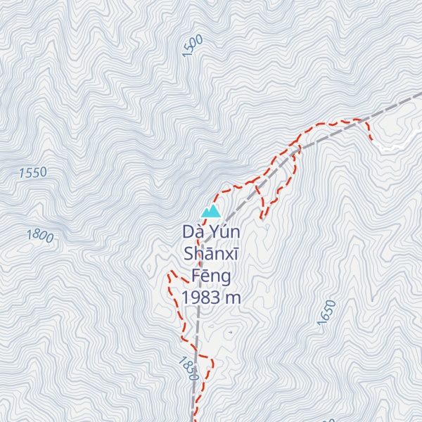 Map of Dà Yún Shānxī Fēng