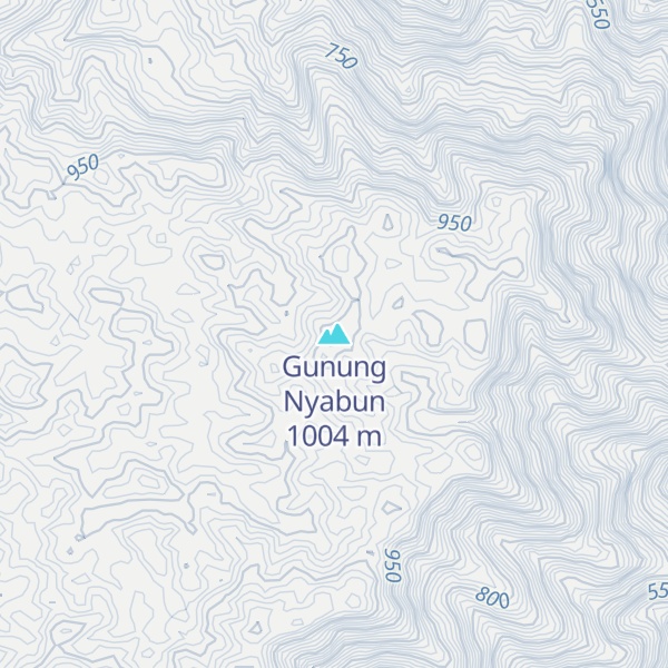 Map of Gunung Nyabun