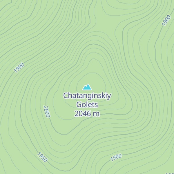 Map of Chatanginskiy Golets
