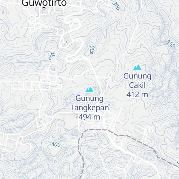 Map of Gunung Tangkepan
