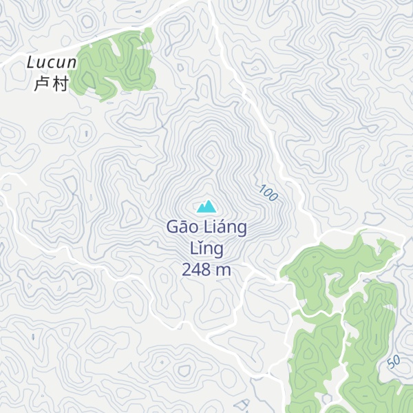 Map of Gāo Liáng Lǐng