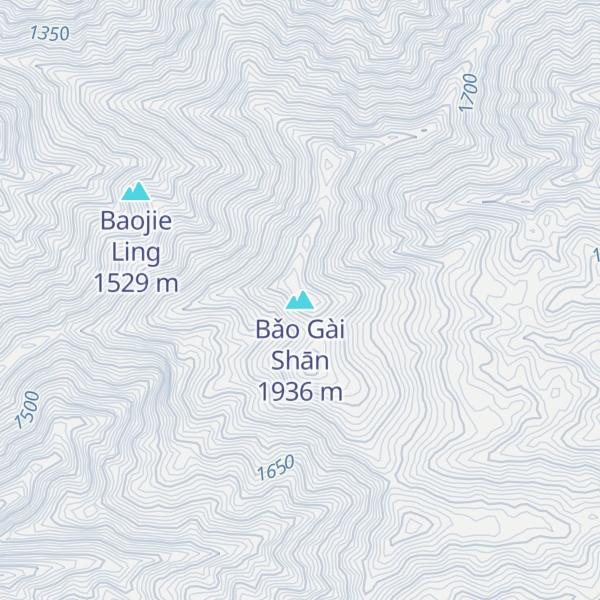 Map of Bǎo Gài Shān