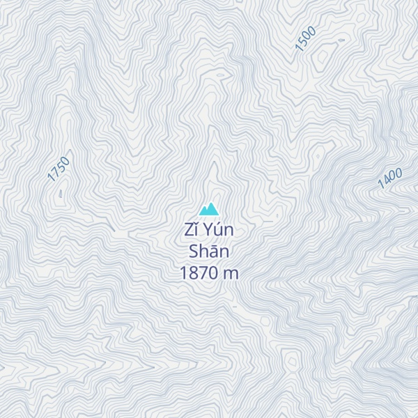 Map of Zǐ Yún Shān