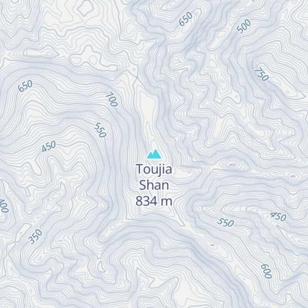 Map of Toujia Shan