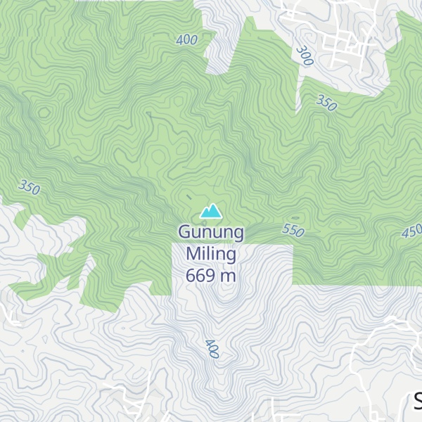 Map of Gunung Miling
