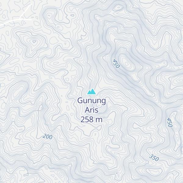 Map of Gunung Aris
