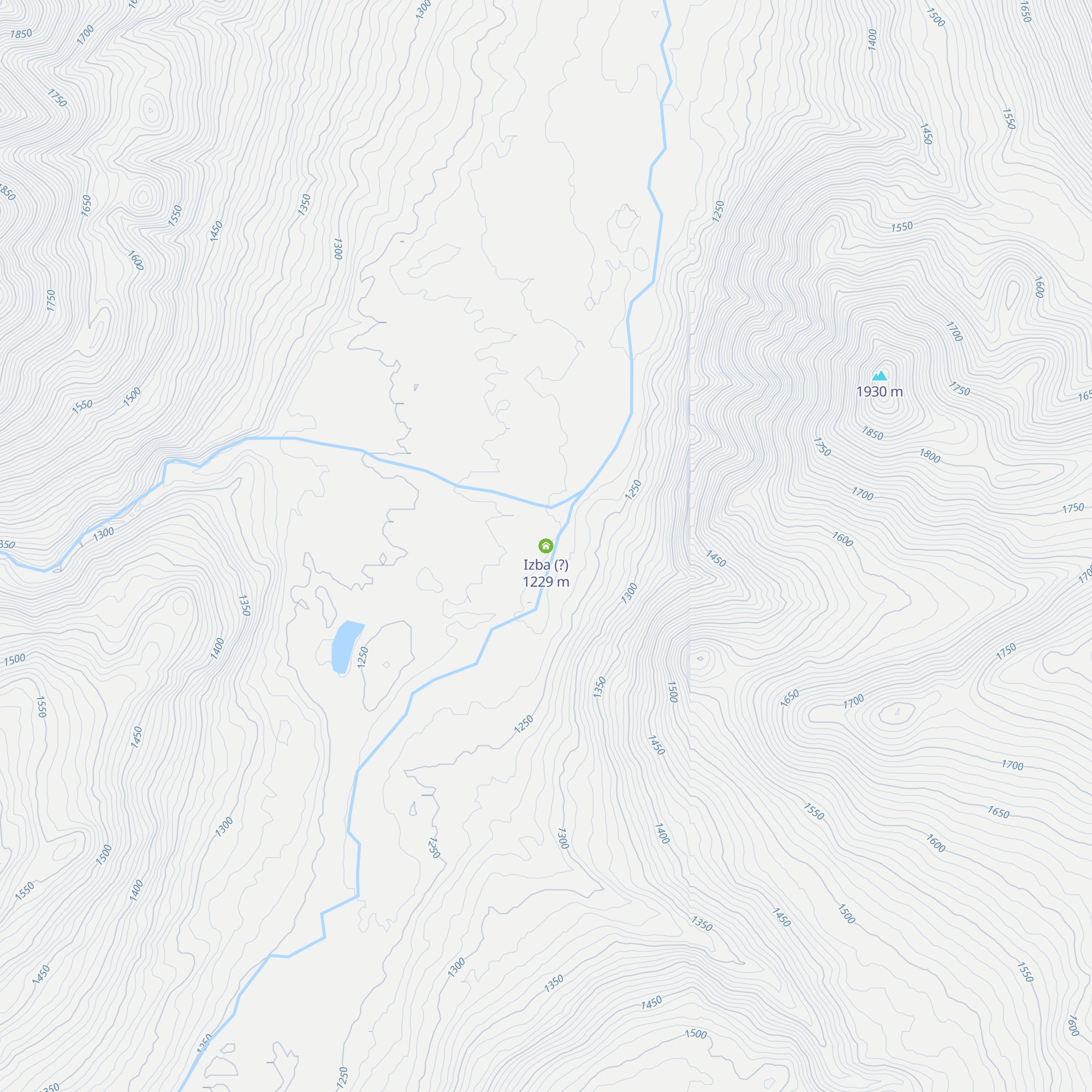 Izba (?) map