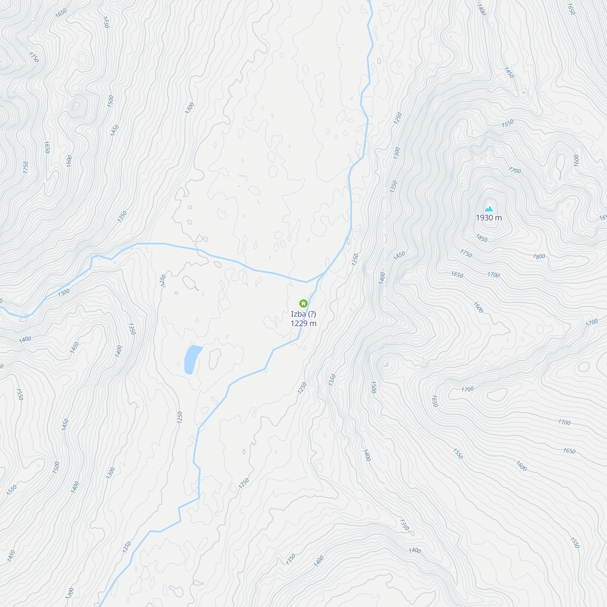 Izba (?) map