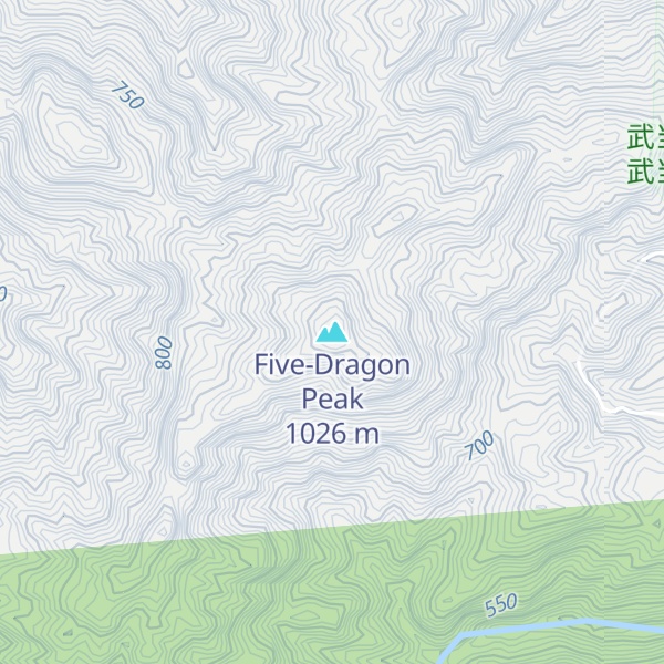Map of Five-Dragon Peak