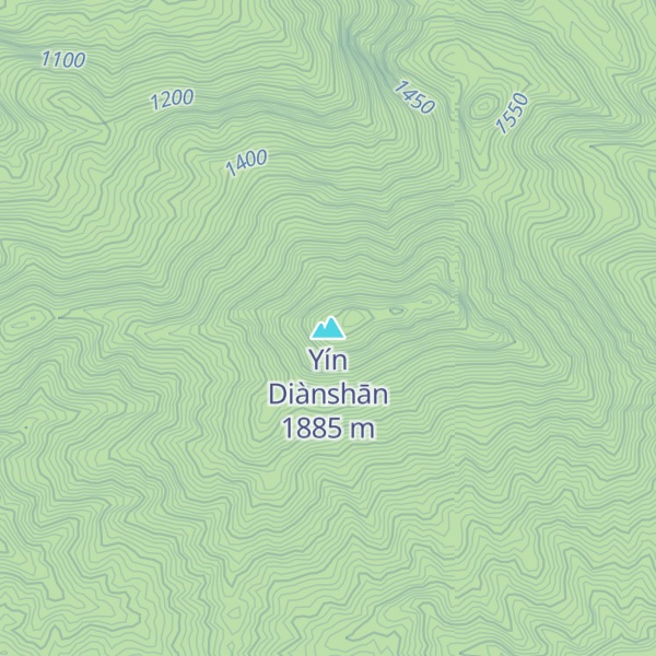 Map of Yín Diànshān
