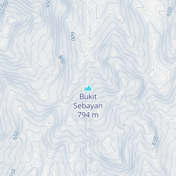 Map of Bukit Sebayan