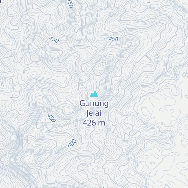 Map of Gunung Jelai