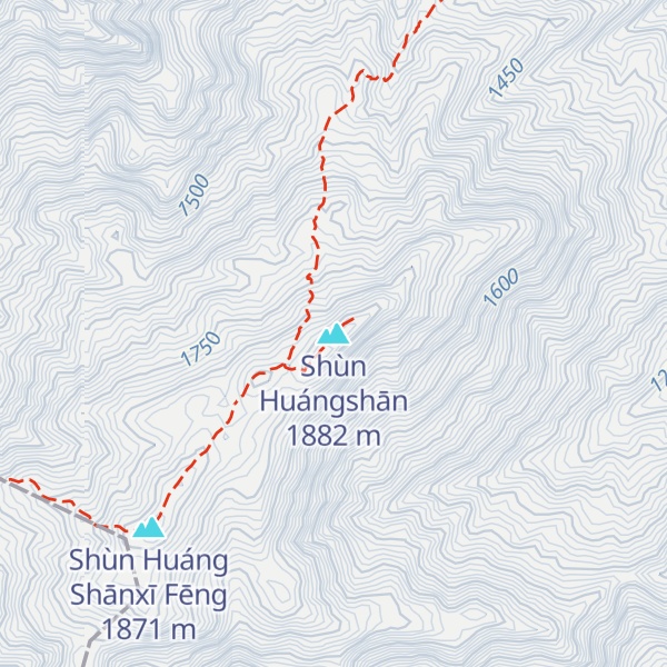 Map of Shùn Huángshān