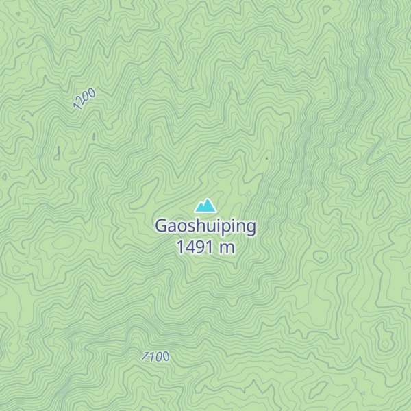 Map of Gaoshuiping
