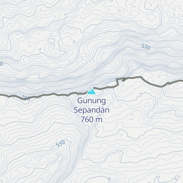 Map of Gunung Sepandan