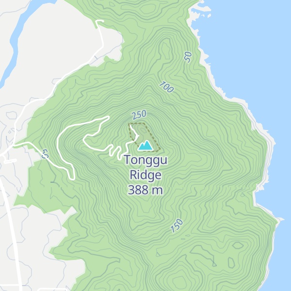 Map of Tonggu Ridge