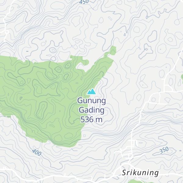 Map of Gunung Gading