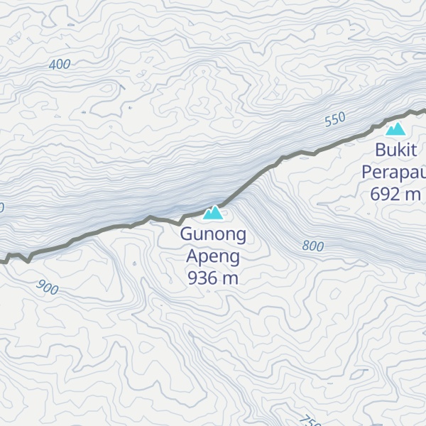 Map of Gunong Apeng