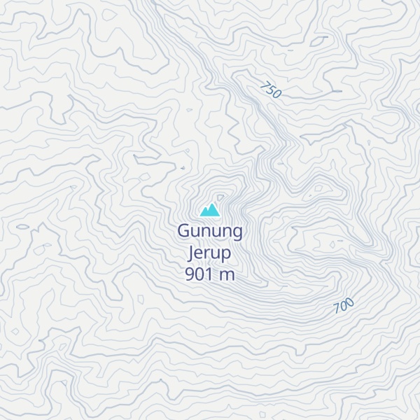 Map of Gunung Jerup