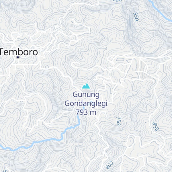 Map of Gunung Gondanglegi