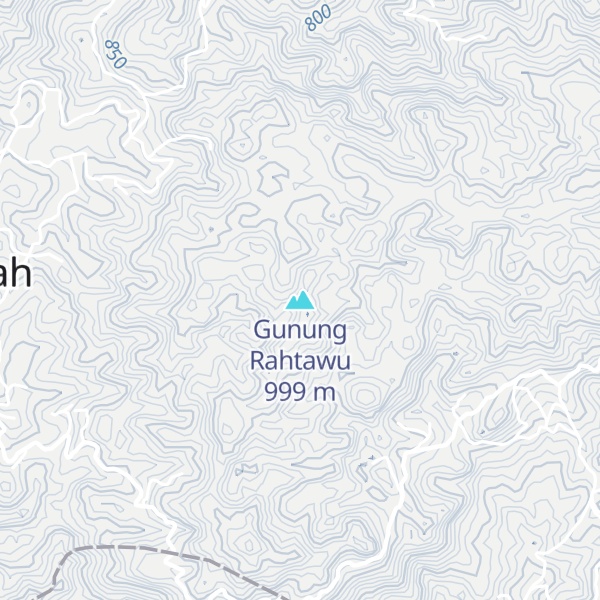 Map of Gunung Rahtawu
