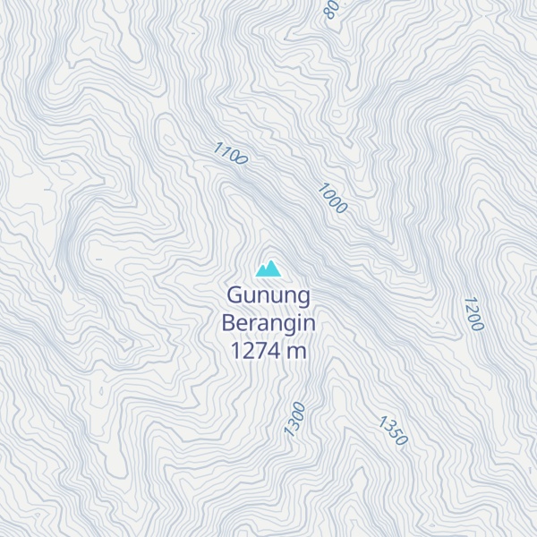 Map of Gunung Berangin
