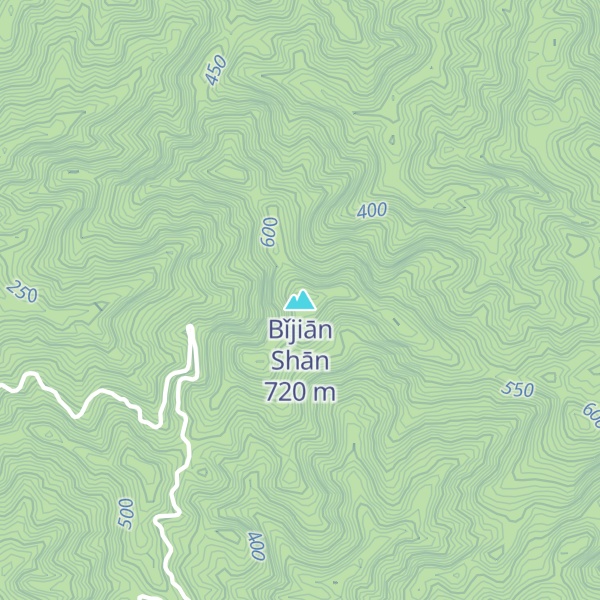 Map of Bǐjiān Shān