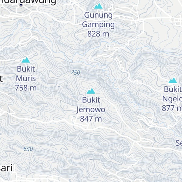 Map of Bukit Jemowo