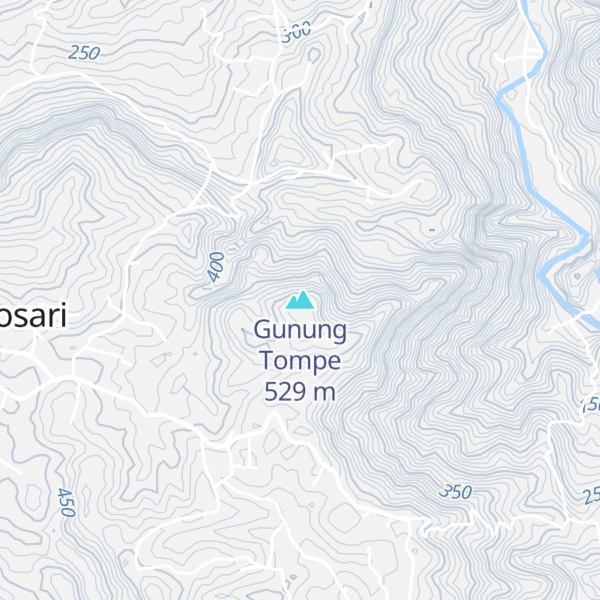 Map of Gunung Tompe