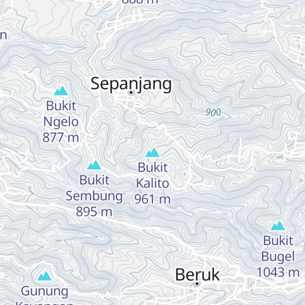 Map of Bukit Kalito