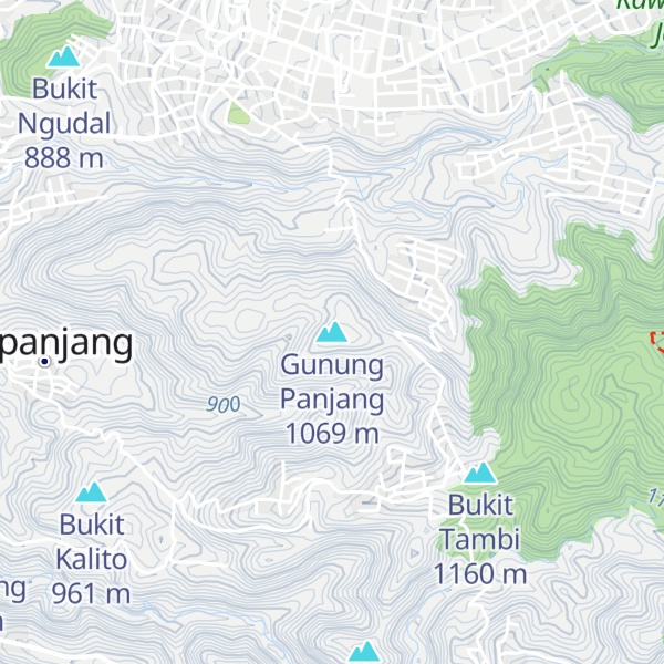 Map of Gunung Panjang