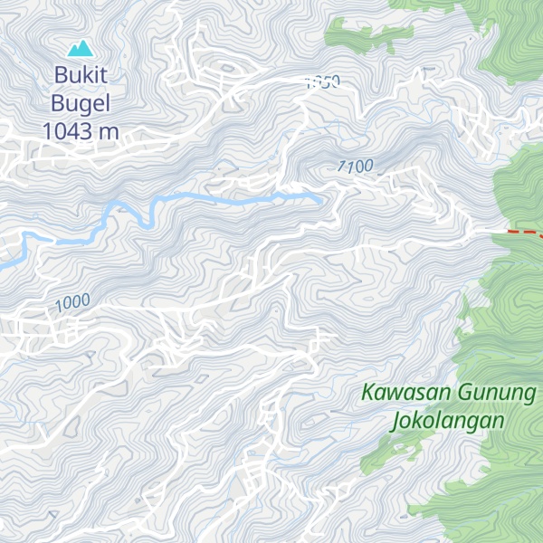 Map of Basecamp Jokolangan Via Wonorejo