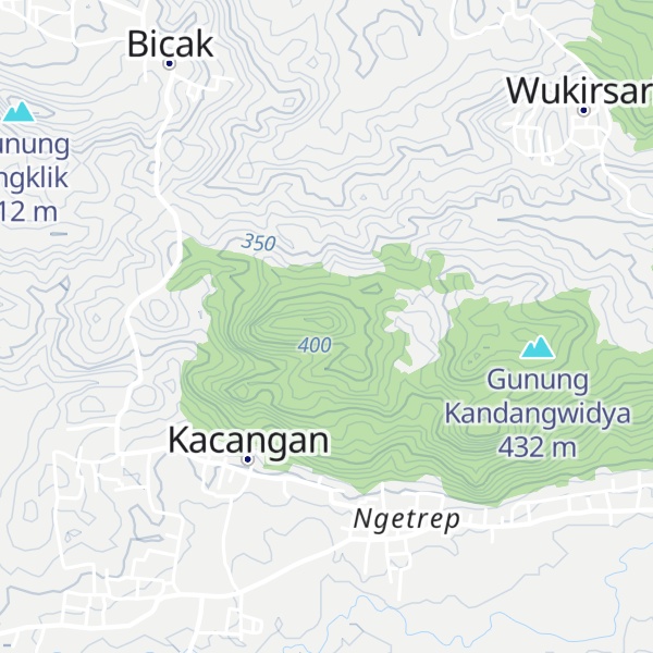 Map of Gunung Nglangu