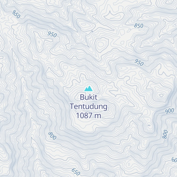 Map of Bukit Tentudung