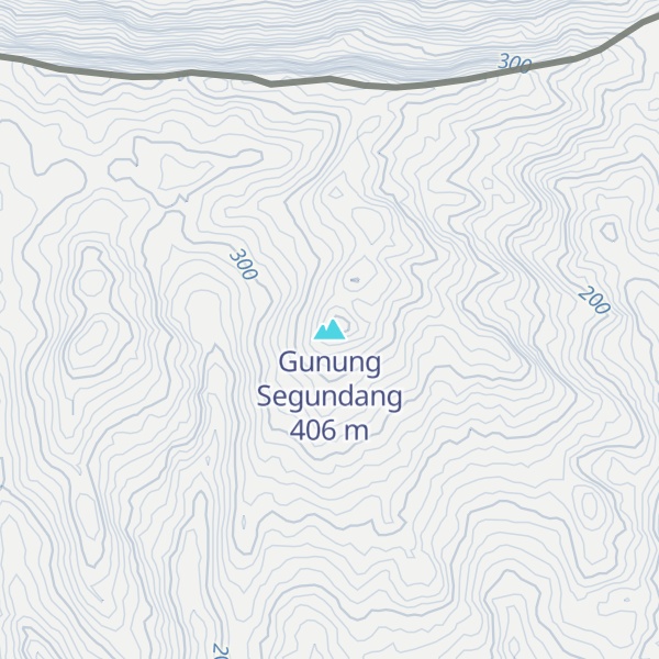 Map of Gunung Segundang