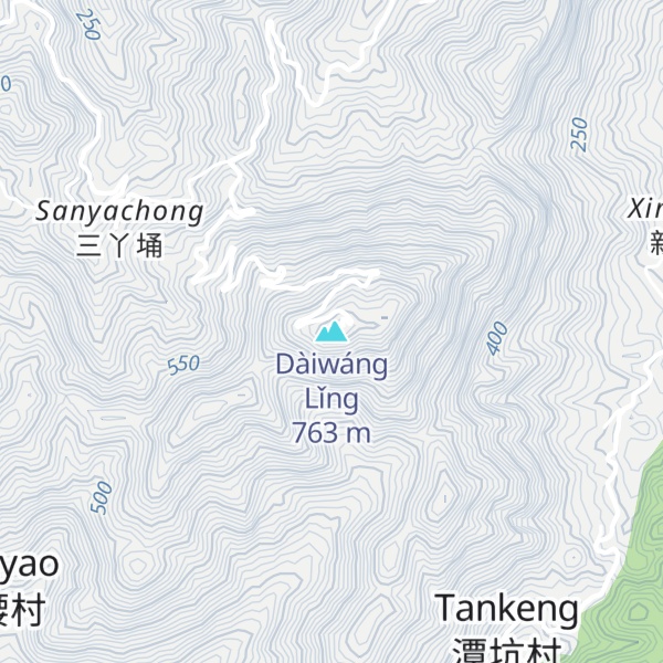 Map of Dàiwáng Lǐng