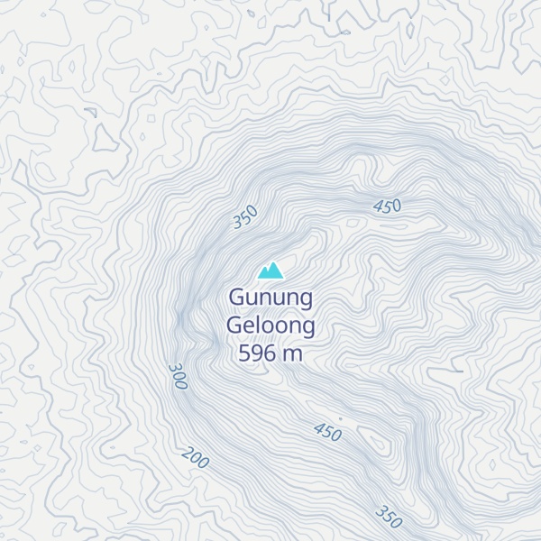 Map of Gunung Geloong