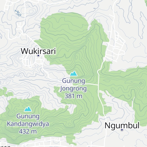 Map of Gunung Jongrong