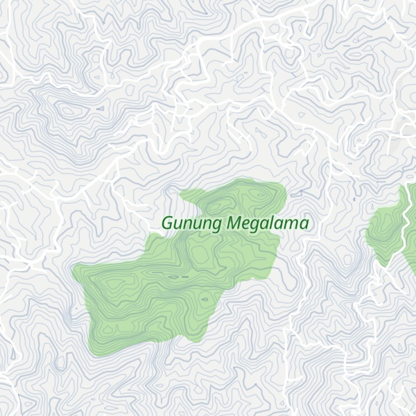 Map of Gunung Megalama