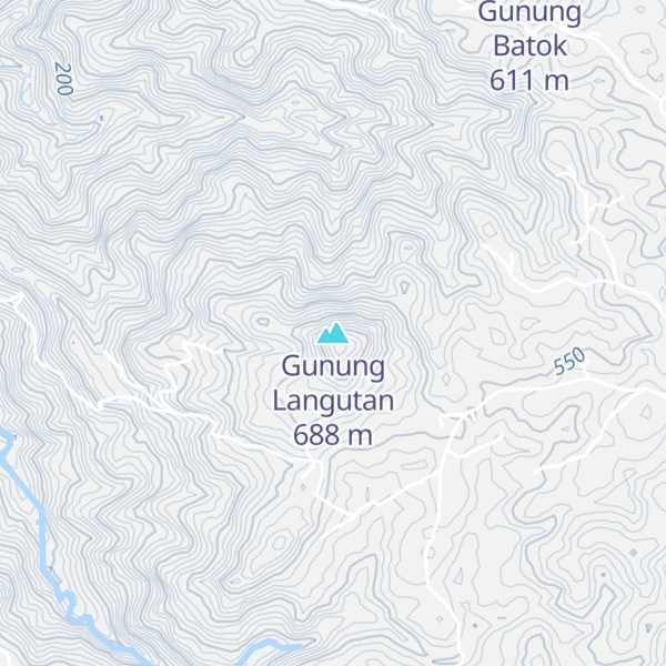 Map of Gunung Langutan