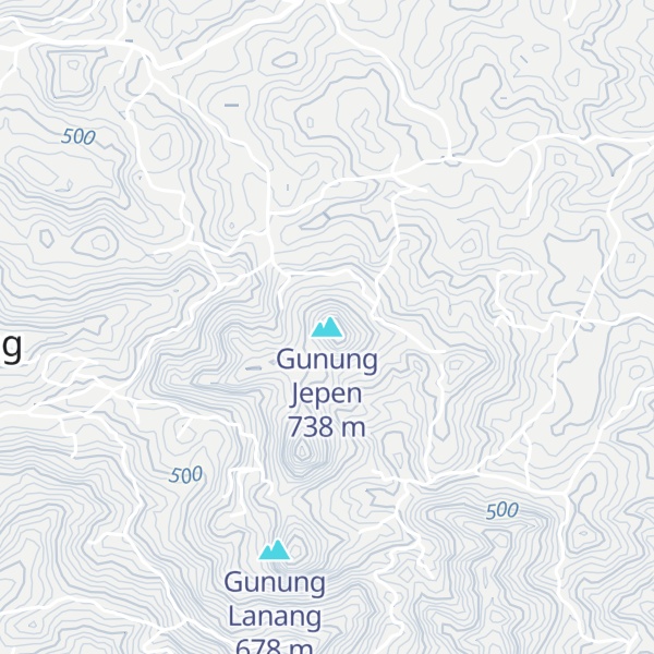 Map of Gunung Jepen