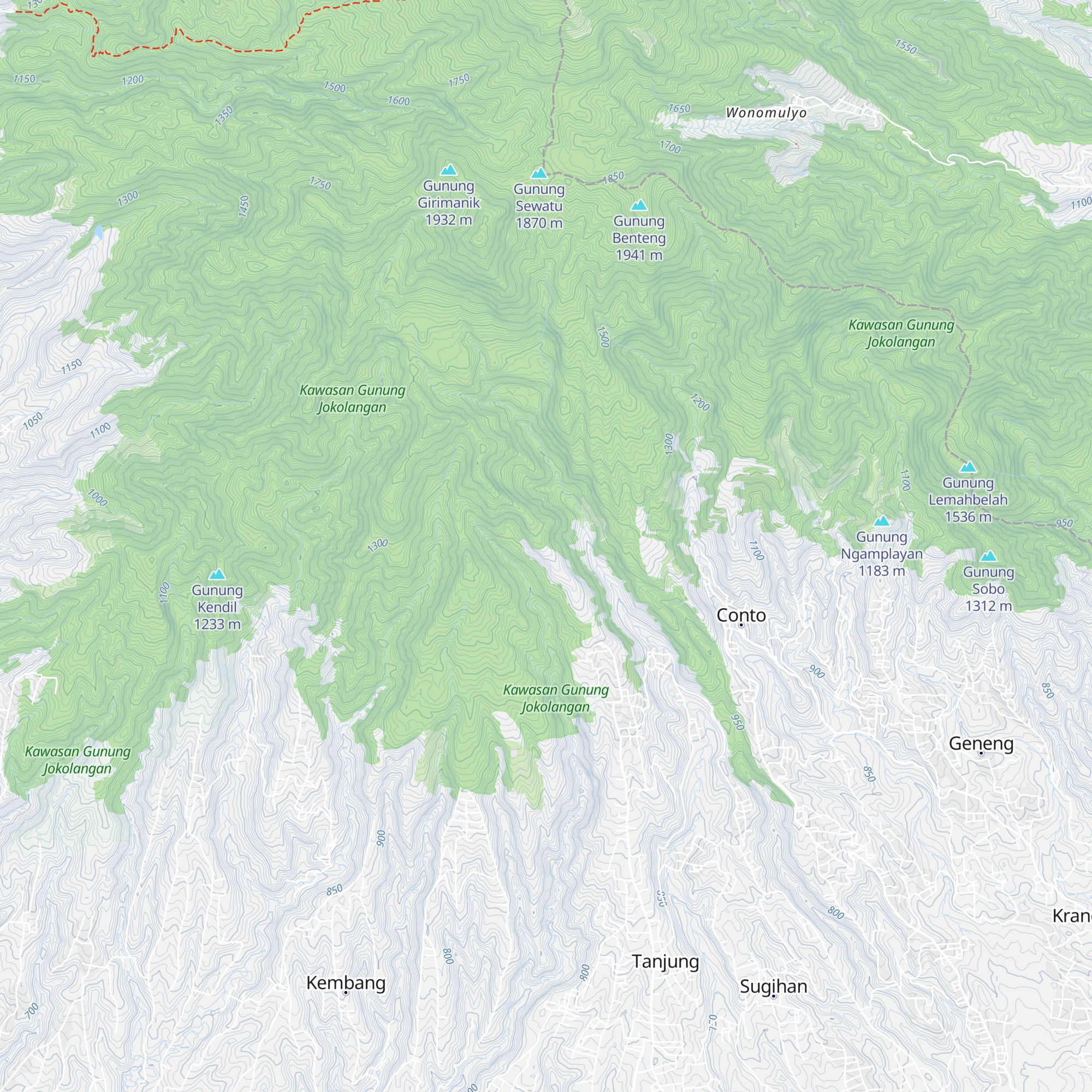Girimanik Mountain Camp map