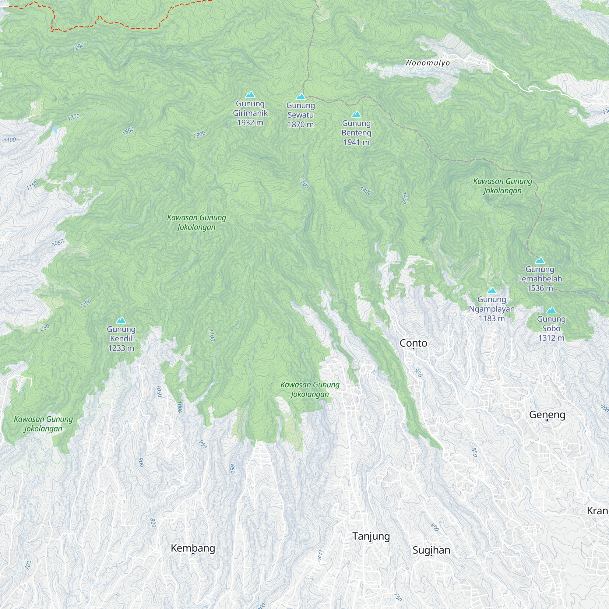 Girimanik Mountain Camp map