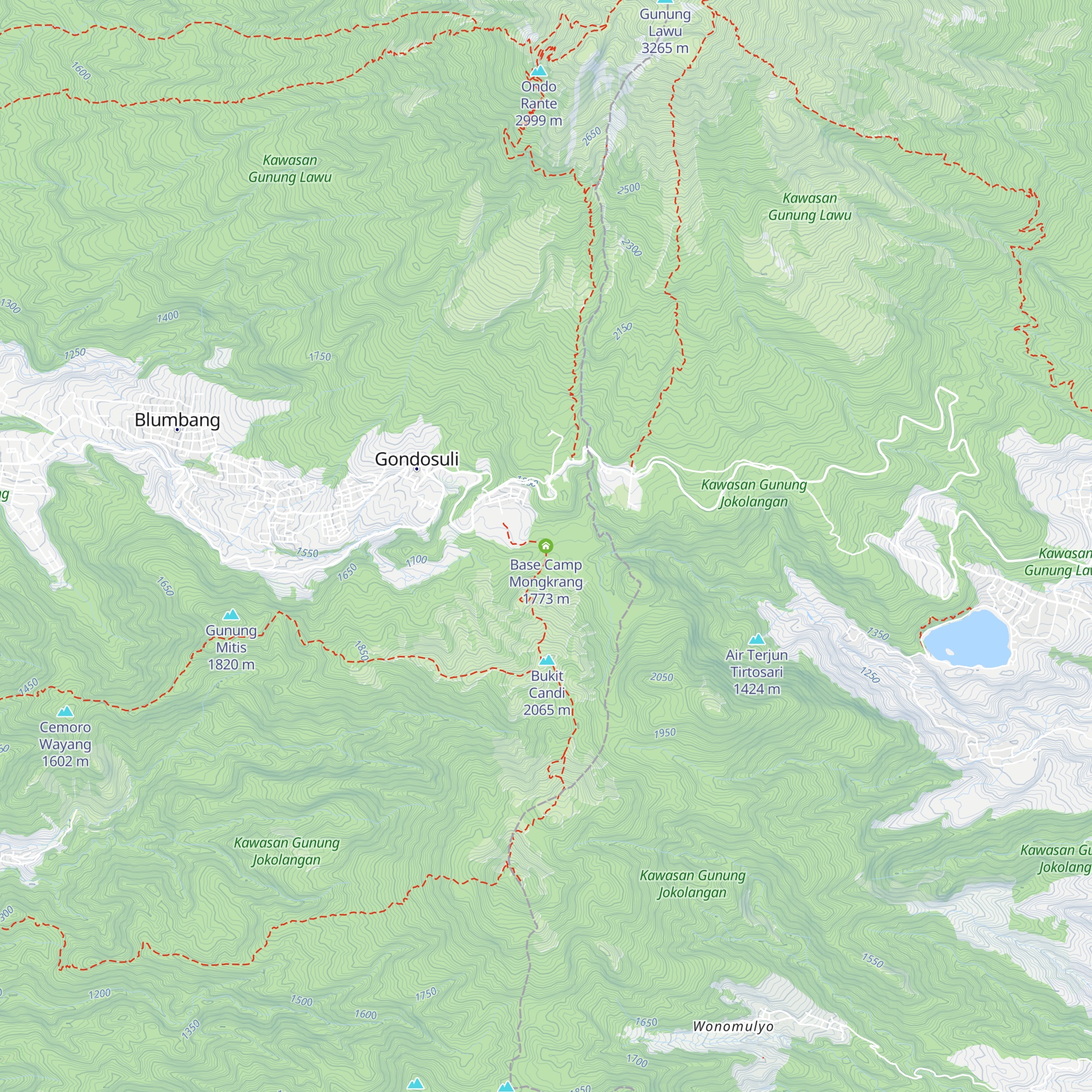 Base Camp Mongkrang map