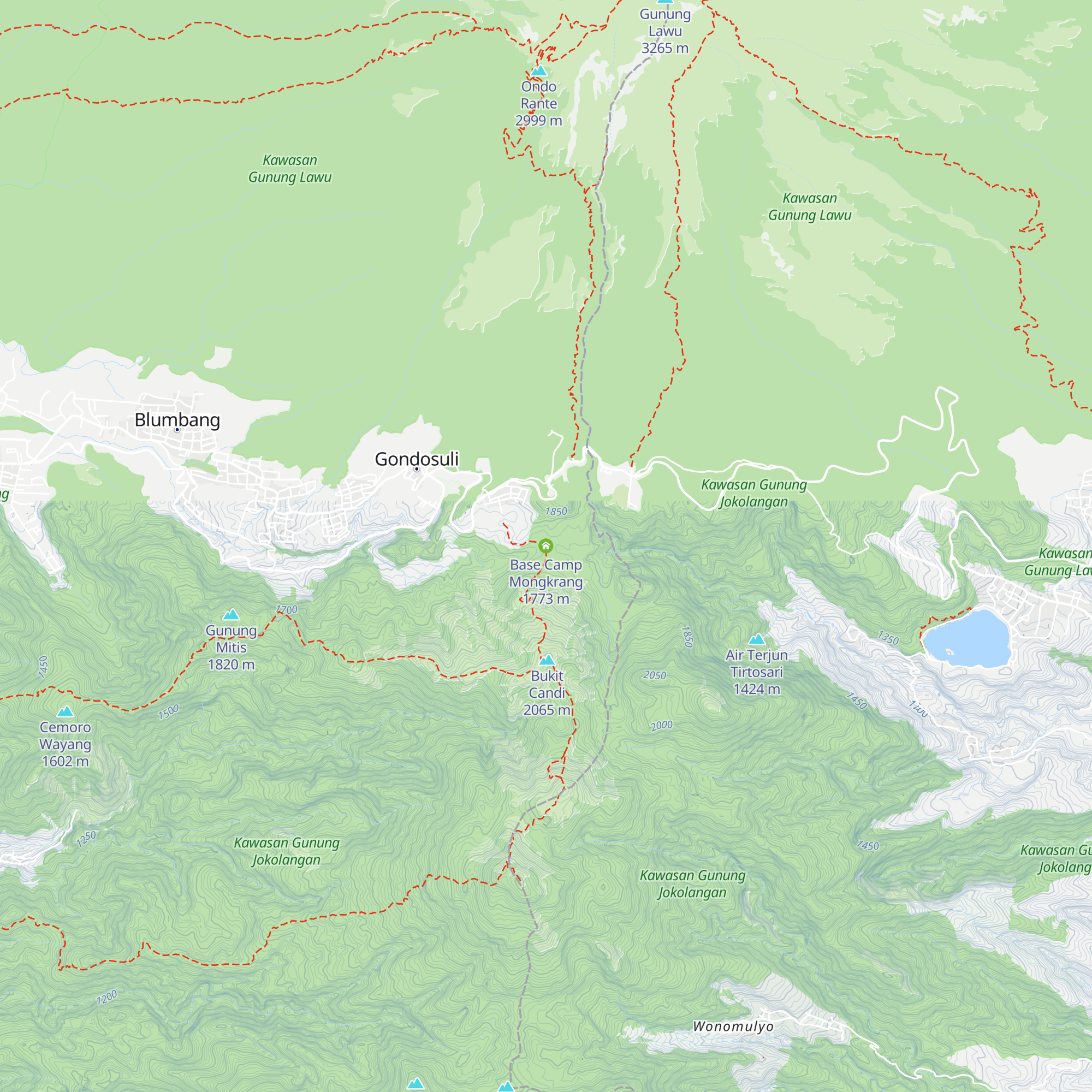 Base Camp Mongkrang map