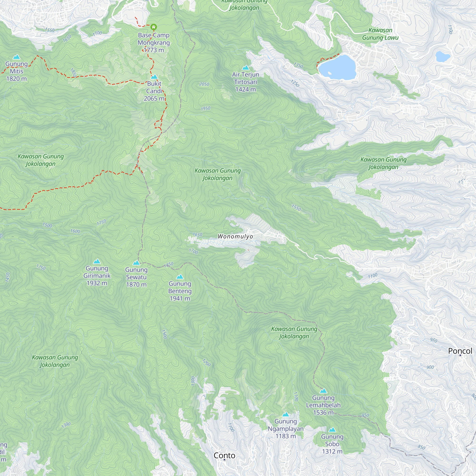 Base Camp Jobolarangan Wonomulyo map