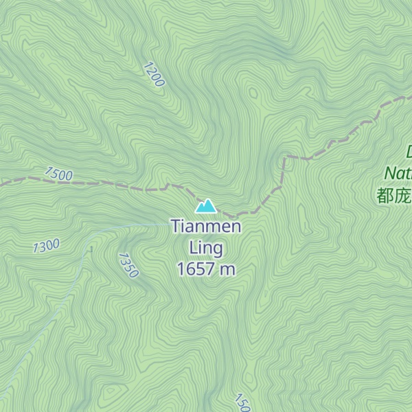 Map of Tianmen Ling
